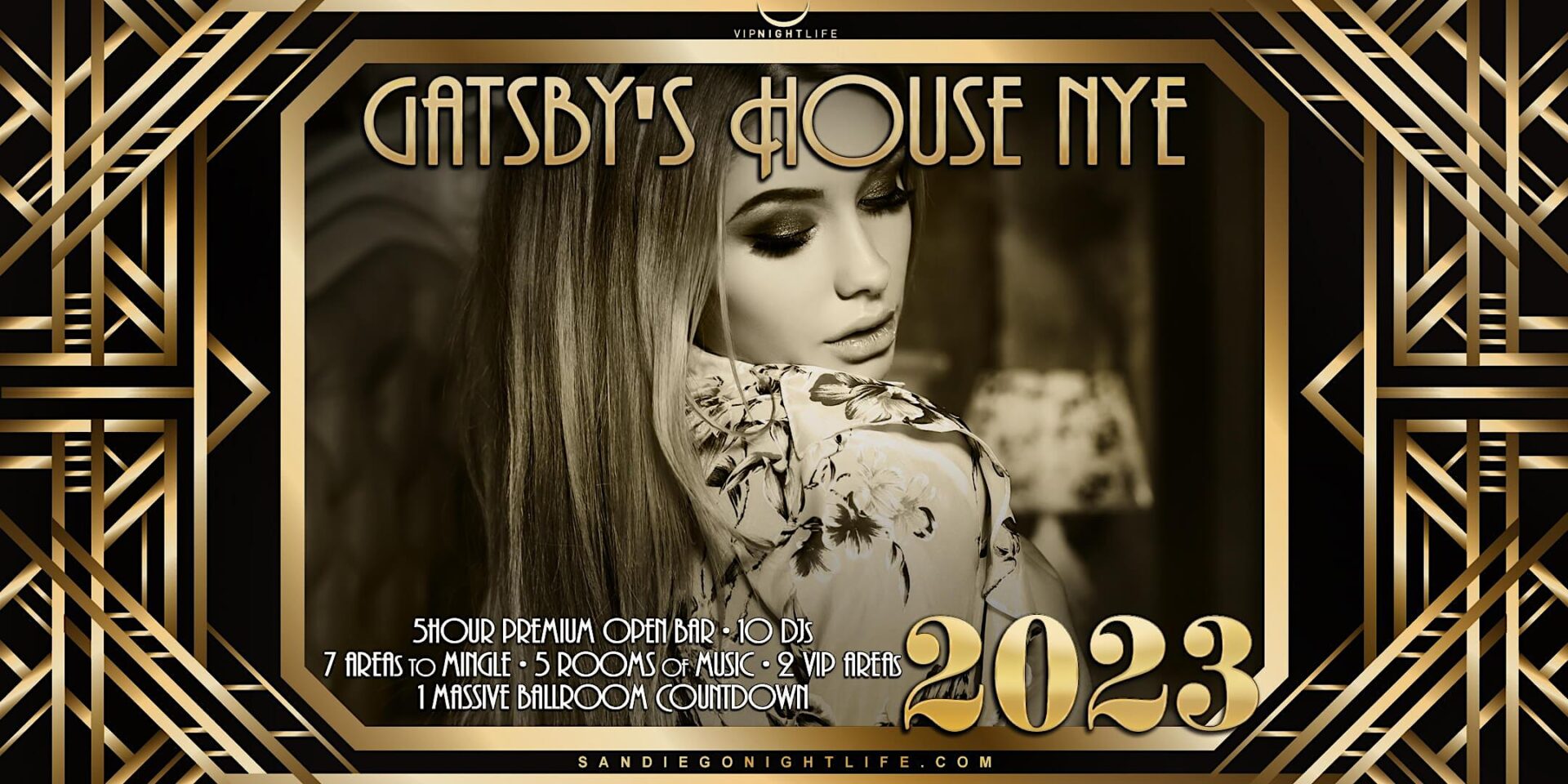 2023 San Diego New Year’s Eve Party Gatsby’s House San Diego