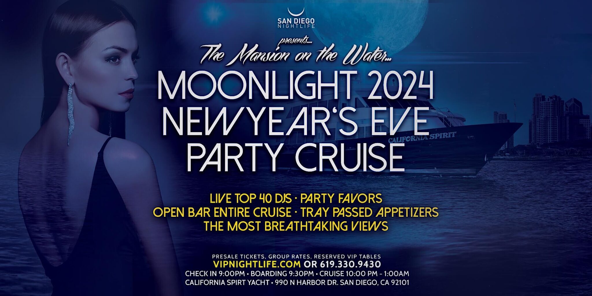San Diego New Year's Eve On the Boardwalk Cruise 2024 San Diego
