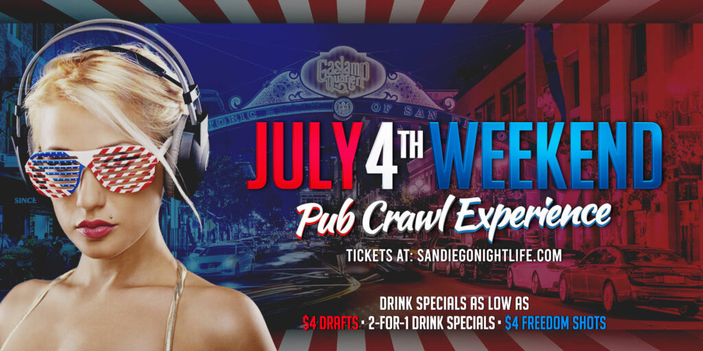 San Diego July 4th Weekend Pub Crawl Saturday
